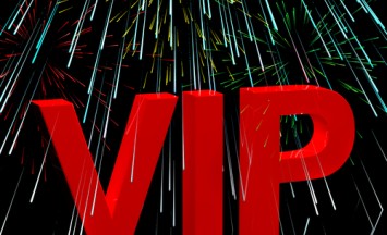 VIP Word With Fireworks Shows Celebrity Or Millionaire Party